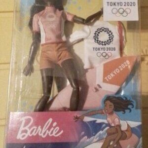 New Barbie Tokyo Olympics 2020 Surfer Doll ~ Collectable B1